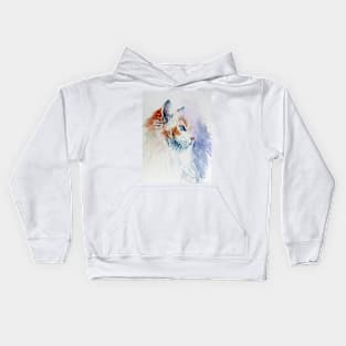 Cat portrait III Kids Hoodie